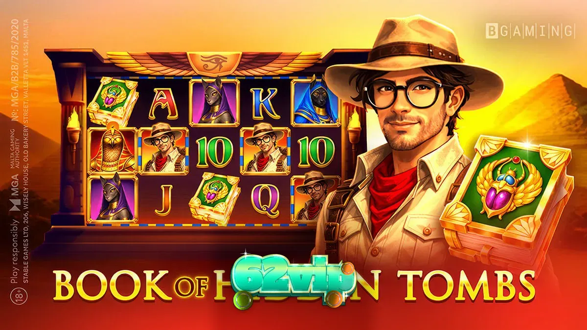 Tampilan visual slot Book of Hidden Tombs dengan tema Mesir Kuno